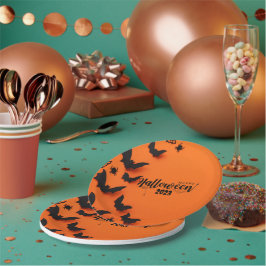 GEPERSONALISEERDE ORANJE HALLOWEEN PAPIEREN BORDJE