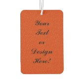 Gepersonaliseerde Oranje luchtverfrisser met textu (Achterkant)