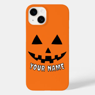Gepersonaliseerde Oranje pompoen Halloween Jouw na Case-Mate iPhone 14 Hoesje