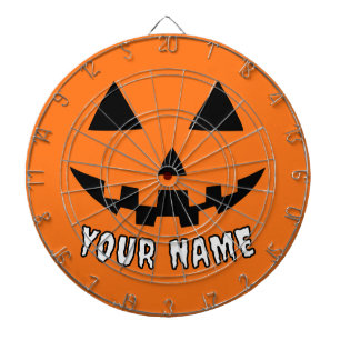 Gepersonaliseerde Oranje pompoen Halloween Jouw na Dartbord