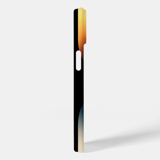 Gepersonaliseerde oranje radiale textuur iPhone 15 Case-Mate iPhone Case (Achterkant / Rechts)