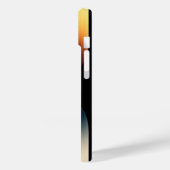 Gepersonaliseerde oranje radiale textuur iPhone 15 Case-Mate iPhone Case (Achterkant / Links)