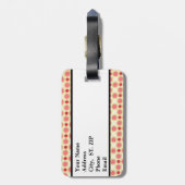 Gepersonaliseerde Oranje Retro-Bagagelabels Bagagelabel (Achterkant verticaal)