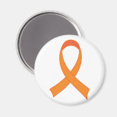 Gepersonaliseerde Oranje Ribbon Awareness Gift Magneet (Voorkant / Achterkant)