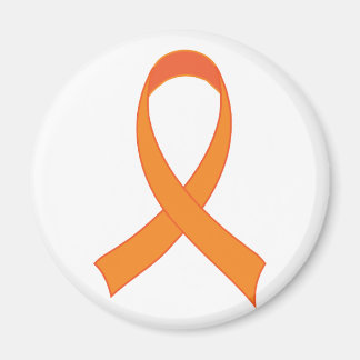 Gepersonaliseerde Oranje Ribbon Awareness Gift Magneet