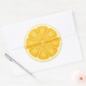 Gepersonaliseerde Oranje Slice Stickers (Envelop)