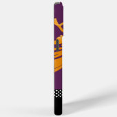 Gepersonaliseerde Oranje Tangerine Aubergine Damas Case-Mate iPhone Case (Achterkant / Rechts)