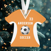 Gepersonaliseerde Oranje voetbaltrui Ornament
