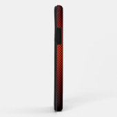 Gepersonaliseerde Oranje zwarte koolstofvezel gepa Case-Mate iPhone Case (Achterkant/rechts)