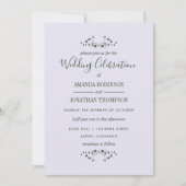 Gepersonaliseerde Orchid-Thleed Wedding Party Kaart (Voorkant)