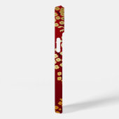 Gepersonaliseerde Oriental Golden Flowers op Red Case-Mate iPhone Case (Achterkant / Rechts)