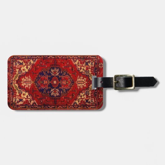 Gepersonaliseerde Oriental Rug Bagagelabel (Voorkant horizontaal)