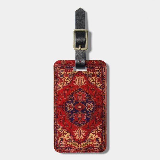 Gepersonaliseerde Oriental Rug Bagagelabel (Voorkant verticaal)