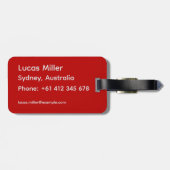 Gepersonaliseerde Oriental Rug Bagagelabel (Achterkant horizontaal)