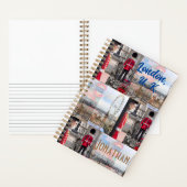 Gepersonaliseerde originele "London UK" Reizen Notitieboek (Binnen)