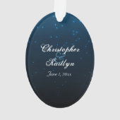 Gepersonaliseerde Orka Whale Couple Kerstvakantie Ornament (achterkant)