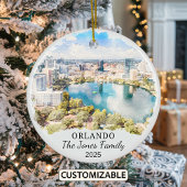 Gepersonaliseerde Orlando Ornament, Florida Gift Keramisch Ornament