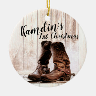 Gepersonaliseerde Ornament laarzen land rustiek we