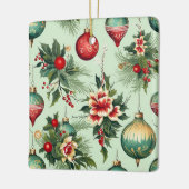 Gepersonaliseerde  Ornamenten Floral Christmas (Links)
