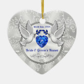 Gepersonaliseerde Ornamenten voor het hart, briden (Voorkant)