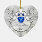 Gepersonaliseerde Ornamenten voor het hart, briden (Achterkant)