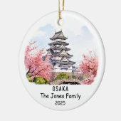 Gepersonaliseerde Osaka Ornament, Japan Keramisch Ornament (Links)