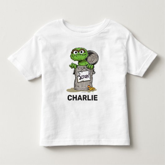 Gepersonaliseerde  Oscar de Grouch Scram Kinder Shirts (Voorkant)