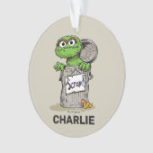 Gepersonaliseerde  Oscar de Grouch Scram Ornament (voorkant)