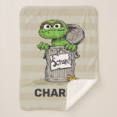 Gepersonaliseerde  Oscar de Grouch Scram Sherpa Deken (Voorkant)