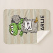 Gepersonaliseerde  Oscar de Grouch Scram Sherpa Deken (Voorkant (horizontaal))