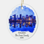 Gepersonaliseerde Oslo Ornament, Noorwegen Keramisch Ornament (Links)