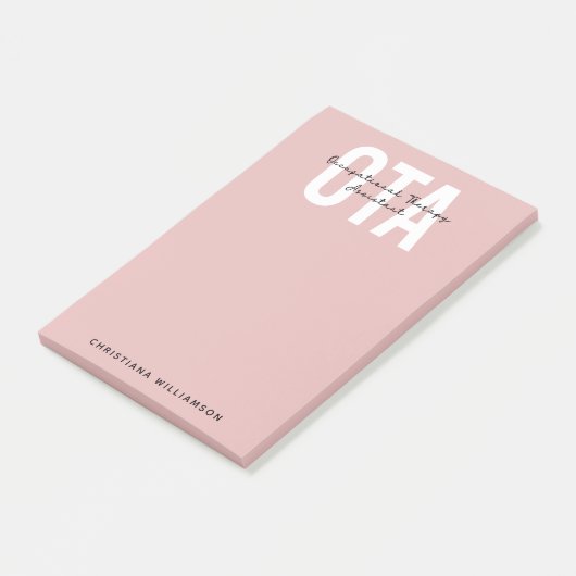 Gepersonaliseerde OTA Occupational Therapy Assista Post-it® Notes (Schuin)