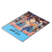 Gepersonaliseerde Otaku Guy Anime Notitieboek (Linkerzijde)
