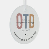 Gepersonaliseerde OTD Doctor in de ergotherapie Glas Ornament (Voorkant Rechts)