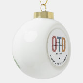 Gepersonaliseerde OTD Doctor in de ergotherapie Keramische Bal Ornament (Links)