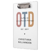 Gepersonaliseerde OTD Doctor in de ergotherapie Klembord (Links)