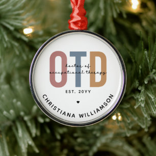 Gepersonaliseerde OTD Doctor in de ergotherapie Metalen Ornament
