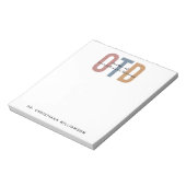 Gepersonaliseerde OTD Doctor in de ergotherapie Notitieblok (Linkerzijde)