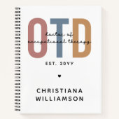 Gepersonaliseerde OTD Doctor in de ergotherapie Notitieboek (Voorkant)