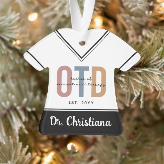 Gepersonaliseerde OTD Doctor in de ergotherapie Ornament (Boom)