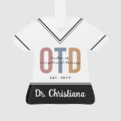 Gepersonaliseerde OTD Doctor in de ergotherapie Ornament (achterkant)