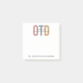 Gepersonaliseerde OTD Doctor in de ergotherapie Post-it® Notes (Voorkant)