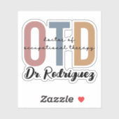 Gepersonaliseerde OTD Doctor in de ergotherapie Sticker (Vel)
