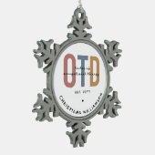Gepersonaliseerde OTD Doctor in de ergotherapie Tin Sneeuwvlok Ornament (Links)