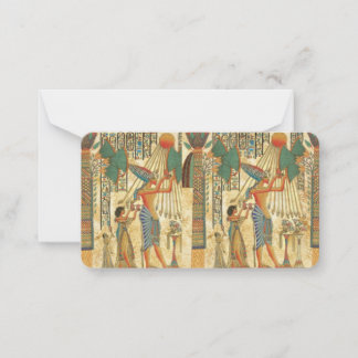 Gepersonaliseerde oude Egypte Flat Note Kaart Notitiekaartje