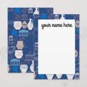 Gepersonaliseerde oude Griekenland Notecards Bedankkaart (Voorkant / Achterkant)