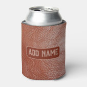 Gepersonaliseerde oude lederen Koelbox Blikjeskoeler (Blikje Voorkant)