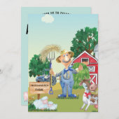 Gepersonaliseerde Oude MacDonald's Birthday Kaart (Voorkant / Achterkant)