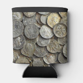 Gepersonaliseerde oude munten ontwerp Koelbox Blikjeskoeler (Achterkant)