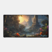 Gepersonaliseerde oude ruïnes in de Forest Desk Ma Bureaumat (Voorkant)